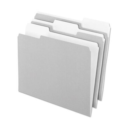 Tops Business Forms Pendaflex, INTERIOR FILE FOLDERS, 1/3-CUT TABS, LETTER SIZE, GRAY, 100PK 421013GRA